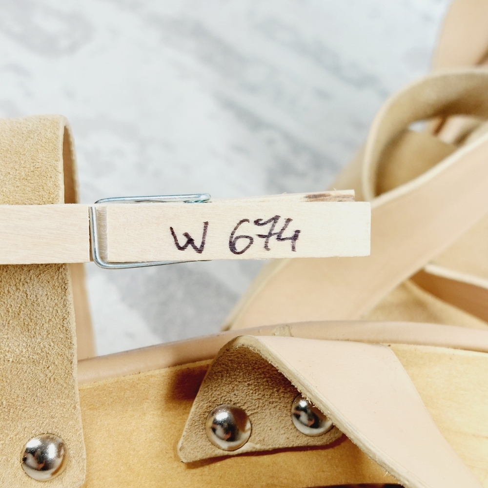 NEW Sam Edelman Rosalind Tan Suede Block Heel Ankle Strap Sandals W674 - Picture 14 of 14